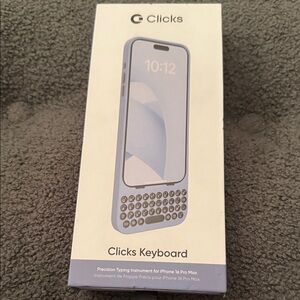 Light Blue Keyboard Case for iPhone 16 Pro Max